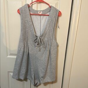 Motionwear Gray Sleeveless Romper
